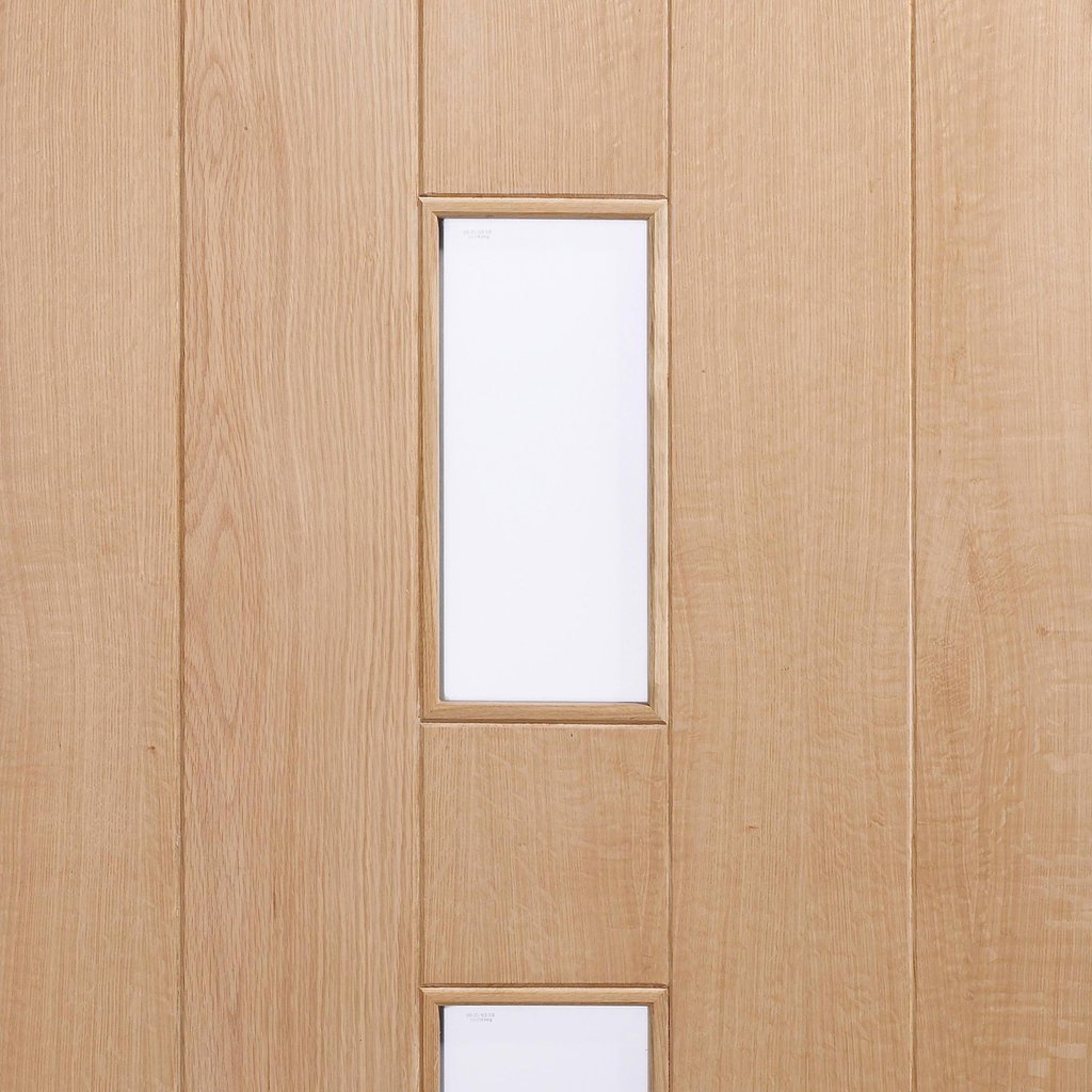 Empress Exterior Oak Door and Frame Set - Zinc Double Glazing, From LPD Joinery