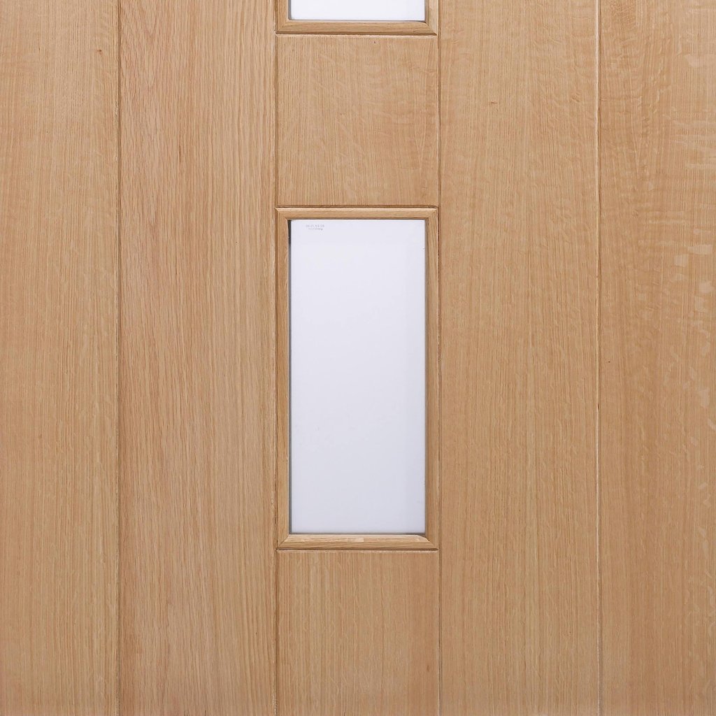 Empress Exterior Oak Door and Frame Set - Zinc Double Glazing, From LPD Joinery