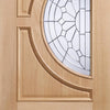 Empress External Oak Door Pair - Zinc Bevel Clear Tri Glazing