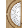 Empress External Oak Door Pair - Zinc Bevel Clear Tri Glazing