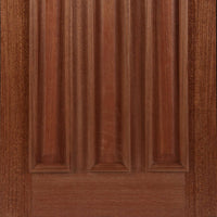 Estate Crown Exterior Hardwood Door and Frame Set - Lead Caming Double Glazing - Two Unglazed Side Screens, From LPD Joinery