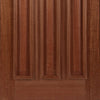 Estate Crown Exterior Hardwood Door and Frame Set - Lead Caming Double Glazing - Two Unglazed Side Screens, From LPD Joinery