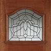 Estate Crown Exterior Hardwood Door and Frame Set - Lead Caming Double Glazing - Two Unglazed Side Screens, From LPD Joinery