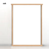 Image of oak wooden frame on white background