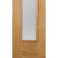 Exterior Empress Oak Faced Tri Glazed Side light - Zinc Design, From LPD Joinery