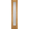 Cottage 6L Oak External Door and Frame Set with Fittings - Clear Double Glazing, From LPD Joinery