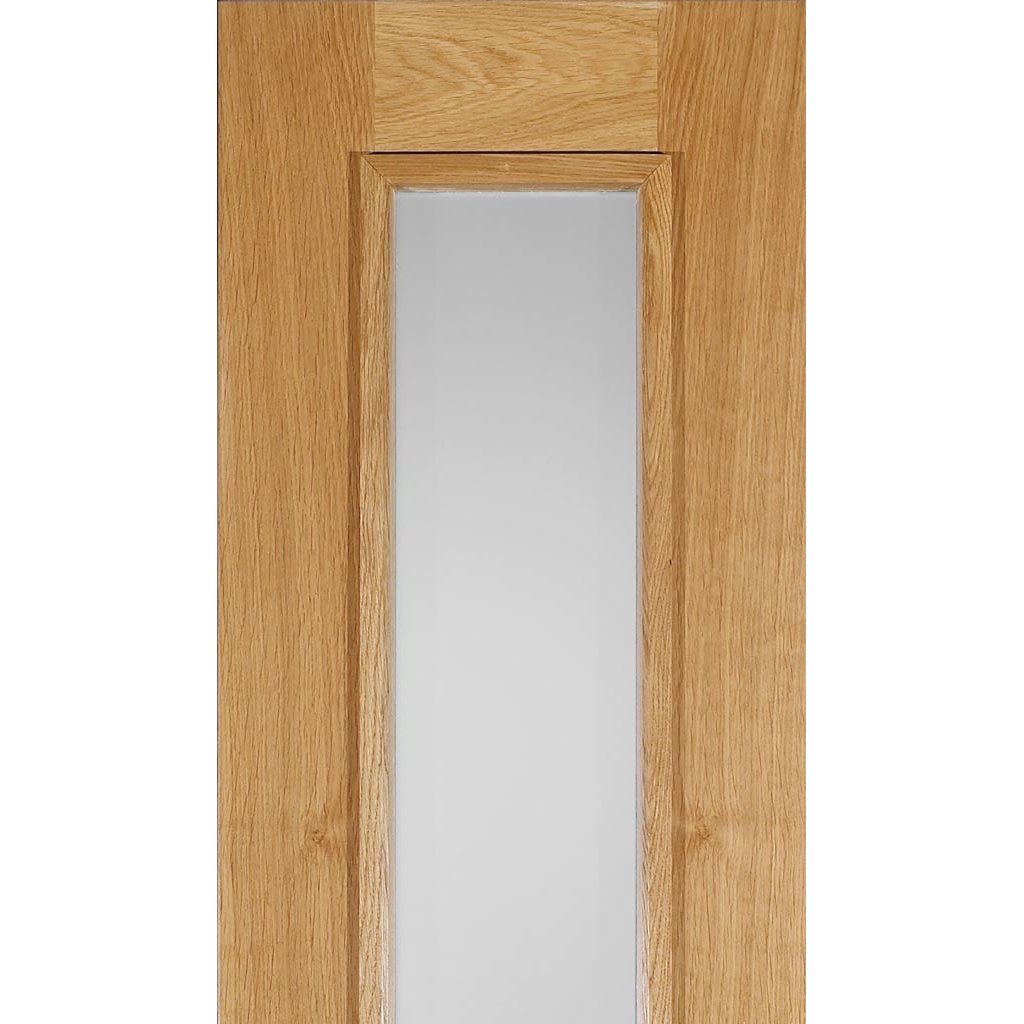 Exterior Empress Oak Faced Tri Glazed Side light - Zinc Design, From LPD Joinery