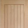 Door and Frame Kit - Suffolk Oak Door - Vertical Lining - Prefinished