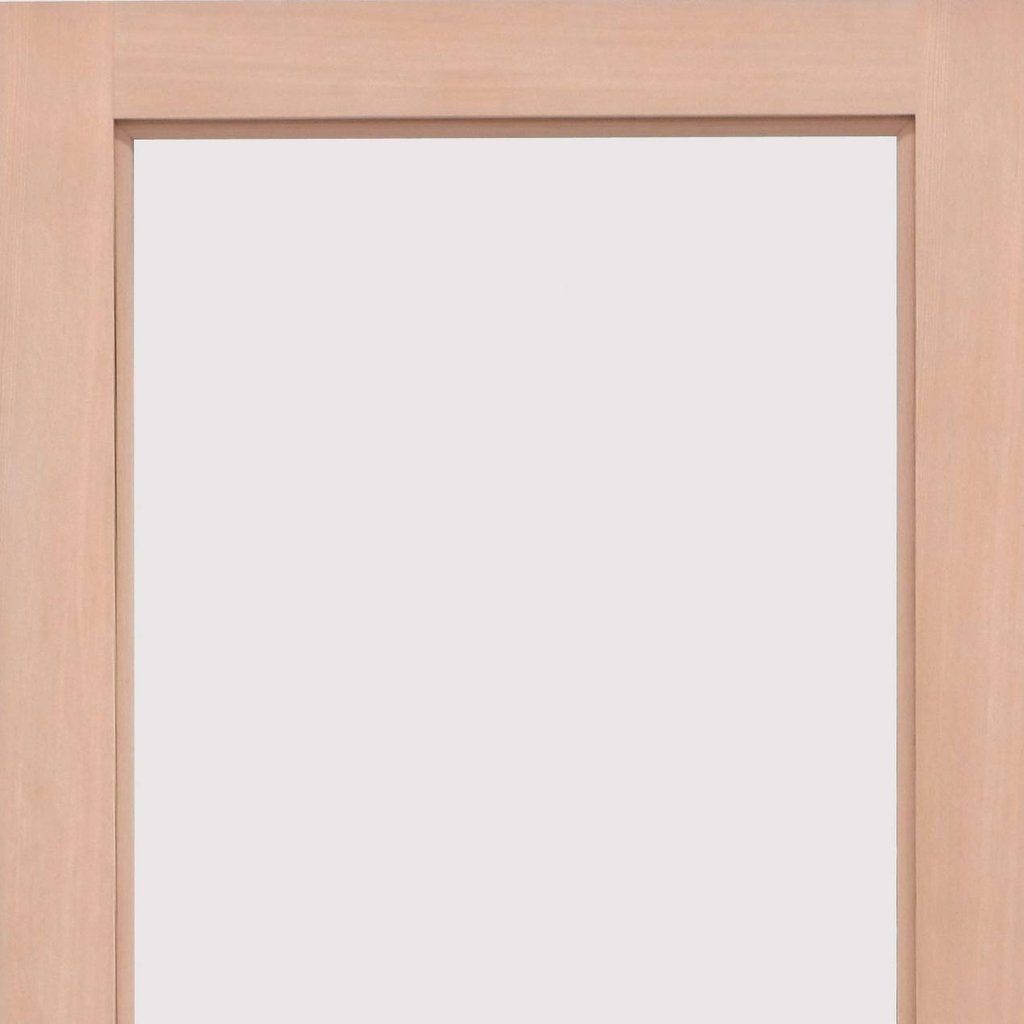 EXTERIOR Hemlock Full Pane Door Pair - Fit Your Own Glass