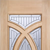 Majestic Oak Door and Frame Set - Zinc Double Glazing - One Unglazed Side Screen, From LPD Joinery