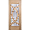 Majestic Exterior Oak Door and Frame Set - Zinc Double Glazing - Two Unglazed Side Screens, From LPD Joinery