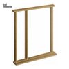 Copenhagen Exterior Oak Door and Frame Set - Frosted Double Glazing - Two Unglazed Side Screens, From LPD Joinery