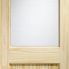 2XG External Pine Door - Dowel Jointed - Clear Single Glass