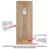 Suffolk Oak External Front Door - Part Obscure Double Glazing