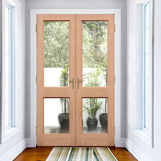 Image: EXTERIOR Hemlock 2XGG Door Pair - Fit Your Own Glass