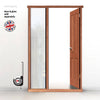 External LPD Universal Hardwood Door Frame - Shown with Single Side Aperture