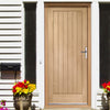 Suffolk External Oak Door and Frame Set with Fittings