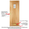 Cottage External Oak Door - Bevel Tri Glazed