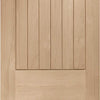 Single Sliding Door & Wall Track - Suffolk Oak Door - Prefinished