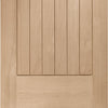 Bespoke Thrufold Suffolk Oak Folding 2+0 Door - Vertical Lining