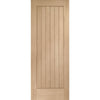 Bespoke Suffolk Oak Double Pocket Door Detail - Vertical Lining - Prefinished