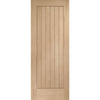 Bespoke Suffolk Oak Single Frameless Pocket Door Detail - Vertical Lining - Prefinished