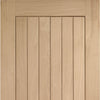 Bespoke Suffolk Oak Double Pocket Door Detail - Vertical Lining