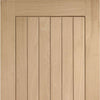 Single Sliding Door & Track - Suffolk Oak Door - Prefinished