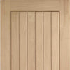 Single Sliding Door & Wall Track - Suffolk Oak Door - Prefinished