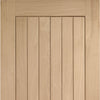 Simpli Door Set - Suffolk Oak Door - Vertical Lining - Prefinished