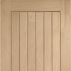 Bespoke Suffolk Oak Single Pocket Door Detail - Vertical Lining - Prefinished