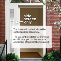 GRP White Composite Elegant Sidelight - Leaded Double Glazing