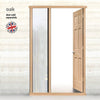 External LPD Universal Oak Door Frame - Shown with Single Side Aperture