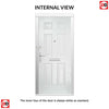 Composite Fire Front Door Set - Camarque Solid - Shown in Red