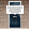 Composite Fire Front Door Set - Esprit Solid - Shown in Blue