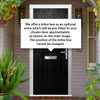 Composite Fire Front Door Set - Flush Solid - Shown in Black