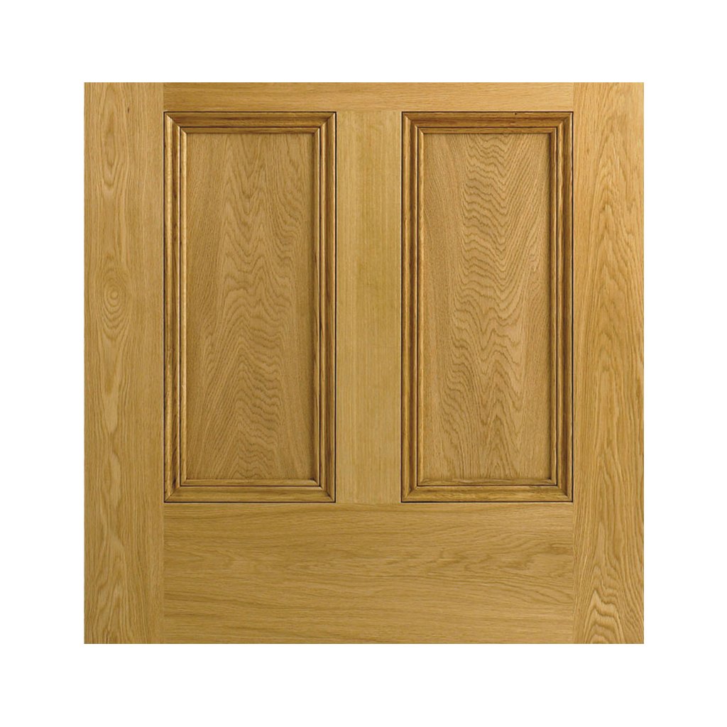 4 Panel Oak Fire Door - Raised Mouldings - 30 Minute Fire Rated