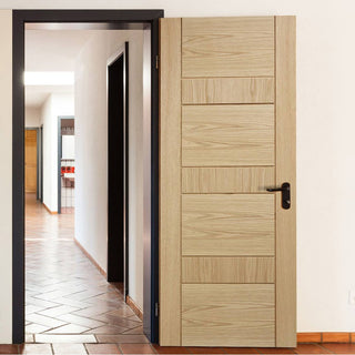 Image: Modern style oak interior door