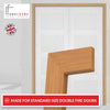 Made to Size Double Interior Unfinished Oak Veneered Frame and Simple Architrave Set