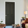 Regency 4 Panel Smoked Oak Internal Door - 30 Minute Fire Rated - Prefinished