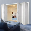 Five Folding Doors & Frame Kit - Amsterdam 3 Panel 3+2 - White Primed