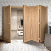 Bespoke Thrufold Verona Oak Flush Folding 3+1 Door - Prefinished