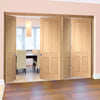 Bespoke Thrufold Victorian 4P Oak Shaker Folding 3+1 Door