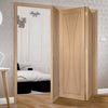 Bespoke Thrufold Verona Oak Flush Folding 3+0 Door - Prefinished