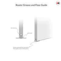 Router Groove and Floor Guide Diagram