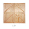 FL&B Traditional Pine Garage Door Pair - Unfinished