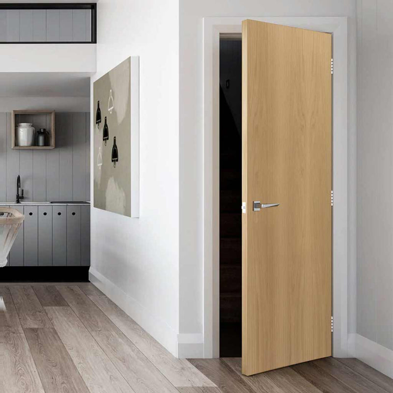 OUTLET - Flush Oak Veneer Door Blank - Prefinished - Scuffs & Marks