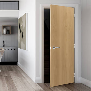 Image: Bespoke Door - Flush American White Oak Veneer - Prefinished