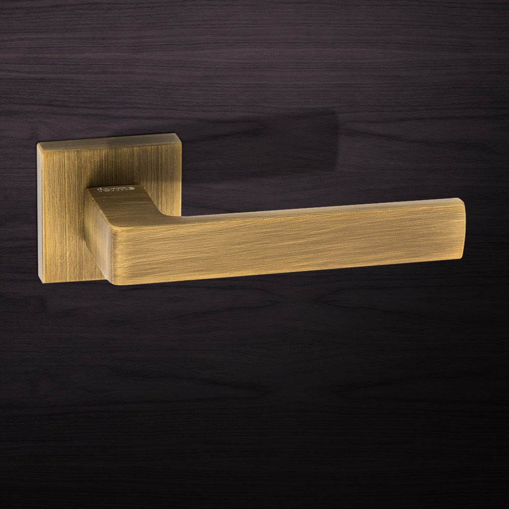 Asti Forme Designer Lever on Minimal Square Rose - Yester Bronze