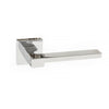 Ginevra Forme Designer Lever on Minimal Square Rose - Polished Chrome